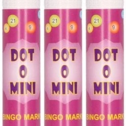 Merkloos 3x Bingo Stiften/markers Paars