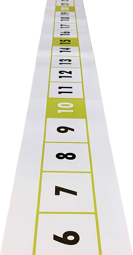 Bijles Juf Laura GETALLENLIJN TOT 100 - 5 Meter Lang - Rekenen - Rekenmateriaal - Bewegend Leren - Spelend Leren - Voor Binnen En Buiten - Onderwijs - Afbeelding 3