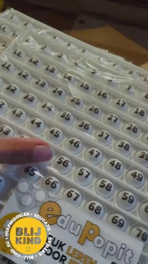 Blij Kind - EduPopIt - Educatie - Hulpmiddel - Keer Sommen - Rekenen - Dyslexie - Popit - Afbeelding 2