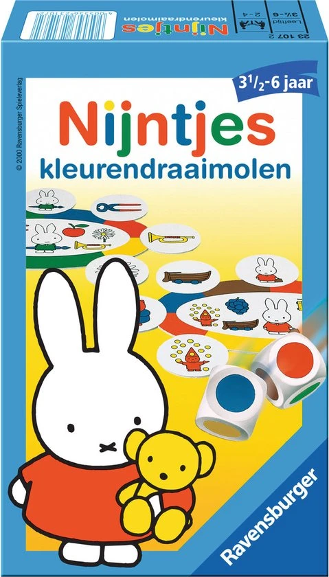 Onbekend Ravensburger Nijntjes Kleurendraaimolen - Pocketspel - Afbeelding 6