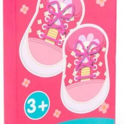 Merkloos Veterstrikken - Oefenschoen - Leren Veters Strikken - Educatief Speelgoed - Montessori Speelgoed - Kinderspeelgoed - Blijderij | Schoencadeautjes Sinterklaas