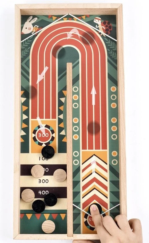 Nixnix - Slingshot Curling - Sjoelspel - Hockeyshots - Sjoel Battle - Speelgoed