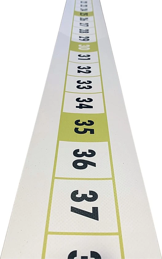 Bijles Juf Laura GETALLENLIJN TOT 100 - 5 Meter Lang - Rekenen - Rekenmateriaal - Bewegend Leren - Spelend Leren - Voor Binnen En Buiten - Onderwijs - Afbeelding 4