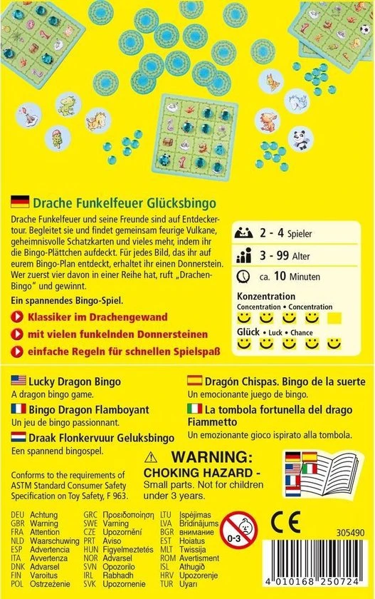 Haba - Haba Draak Flonkervuur Geluksbingo - Afbeelding 2