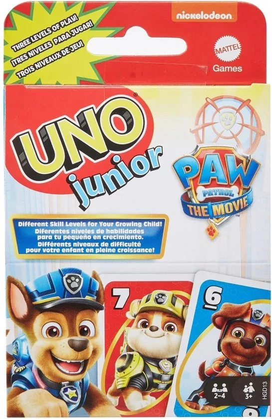 UNO Junior Paw Patrol - Mattel Games - Kaartspel - Kinderspel - Schoencadeautjes Sinterklaas