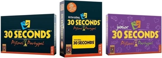 999 Games Spellenbundel - 3 Stuks - 30 Seconds & 30 Seconds Uitbreiding & 30 Seconds Junior