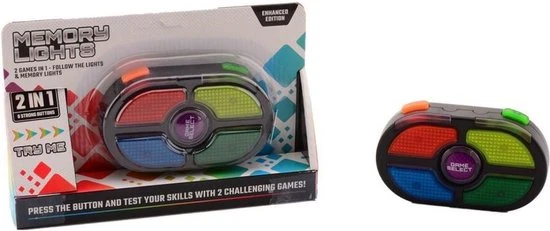 Basic Memory Lights 2in1 Volgspel Uitgebreide Editie + Licht En Geluid