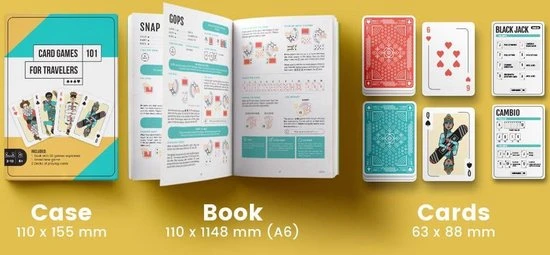 CardGames101 Card Games For Travelers - Engels Boek En Speelkaarten - Reisspellen - Kaartspellen - Reizigerseditie - Educatieve Spellen - Kaartspellen Voor Volwassenen - Afbeelding 14
