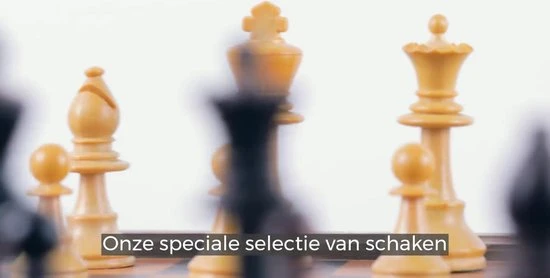 Merkloos Schaakbord | Dambord | Backgammon | 39 X 39 Cm | Schaakspel | Schaakset | Schaken | Dammen | Met Schaakstukken | 3-in-1 Bordspel | Magnetisch | Chess | Hout | Opklapbaar - Afbeelding 2