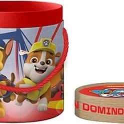 Paw Patrol Houten Domino Spel In Koker .
