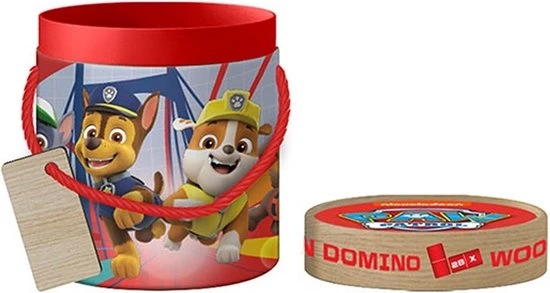 Paw Patrol Houten Domino Spel In Koker .