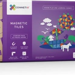 Connetix Tiles Connetix - Starter Pack 62 Stuks - Magnetisch Constructiespeelgoed