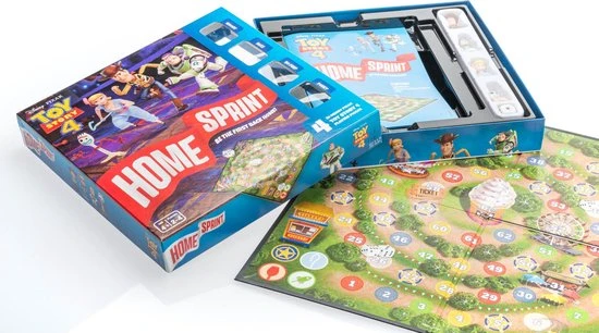 Disney Toy Story 4 Bordspel - 4 Mini Figuurtjes (Woody, Buzz, Bo Peep, Forky) - Afbeelding 9