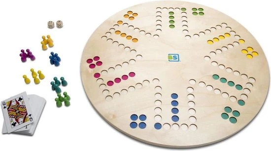 BS Toys 3-in-1 Bordspel - Keezenspel, Ganzenbord En Ludo - Speelgoed Vanaf 6 Jaar - 2 Tot 6 Spelers - Afbeelding 3