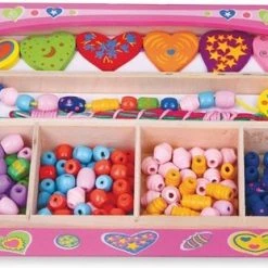 New Classic Toys Viga Toys - Houten Rijgkralen Set - Hart