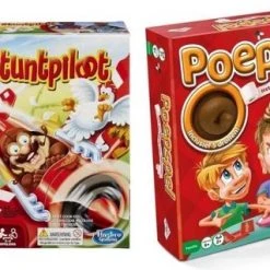Merkloos Spellenbundel - 2 Stuks - Stef Stuntpiloot & Poepspel