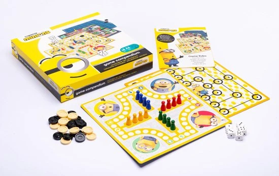Minions - Verschrikkelijke Ikke - 4-in-1 Spellendoos - Ladderspel - Molenspel - Dammen - Ludo Mens-Erger-Je-Niet) - Bordspel) - Afbeelding 5