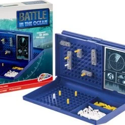 Grafix Battle In The Ocean Zeeslag Spel - Strategisch Spel | Denkspel | Klassiek Bordspel Voor Kinderen En Volwassenen