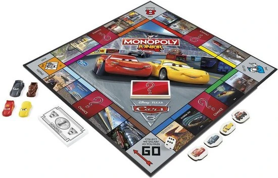 Monopoly Junior Cars 3 - Kinderspel - Afbeelding 9