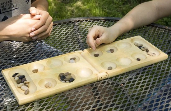 Kikkerland Mancala – Spannend Bordspel – 2 Personen - Reisspel - Afbeelding 2