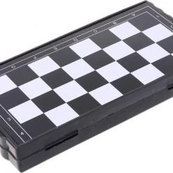 Doodadeals® | Mini Magnetisch Schaakspel Voor Op Reis | Schaakbord Reizen Magneet | 13 Cm * 13.5 Cm