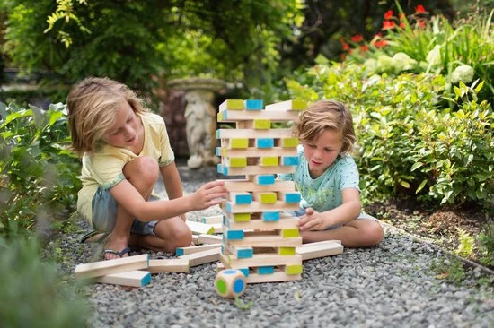 BS Toys Grote Toren Spel - Toren Bouwen Speelgoed - Balanstoren - Stapeltoren - Kinderspeelgoed Vanaf 3 Jaar - Afbeelding 5