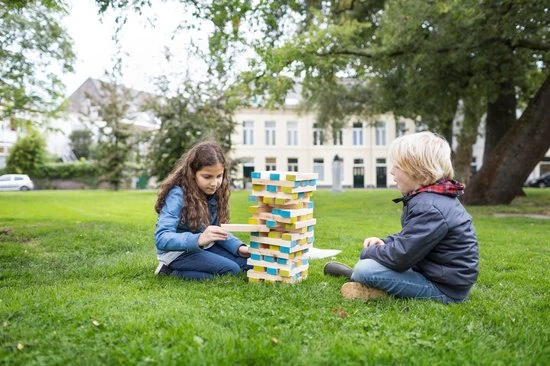BS Toys Grote Toren Spel - Toren Bouwen Speelgoed - Balanstoren - Stapeltoren - Kinderspeelgoed Vanaf 3 Jaar - Afbeelding 8
