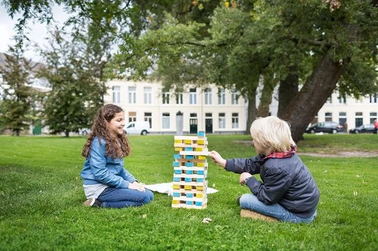 BS Toys Grote Toren Spel - Toren Bouwen Speelgoed - Balanstoren - Stapeltoren - Kinderspeelgoed Vanaf 3 Jaar - Afbeelding 10