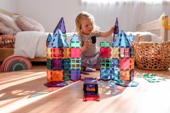 Connetix Tiles Connetix - Starter Pack 62 Stuks - Magnetisch Constructiespeelgoed - Afbeelding 21