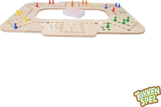 MULSAN Tokkenspel 4-6 Personen - Bordspel - Gezelschapsspel - Tokken - Tokbord