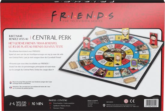 Warner Bros. Entertainment Friends - Race Naar Central Perk - Friends Tv Serie - Trivia - Bordspel - Familiespel - Afbeelding 10