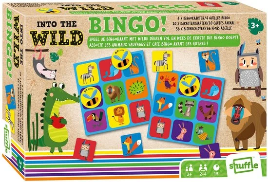 Shuffle - Into The Wild - Bingo - Dieren - Bingospel Voor Peuters - Stimuleer Coördinatie En Sociale Vaardigheden - Afbeelding 12