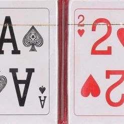 Merkloos 2 Pakjes Kaarten Met Extra Grote Cijfers En Letters - Bridge Kaarten - Poker - Speelkaarten Voor Ouderen Senioren En Slechtzienden