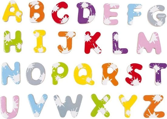 Janod Magneten - 52 Magnetische Letters Splash - Afbeelding 2