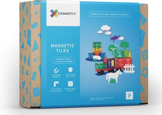 Connetix Tiles Connetix - Starter Pack 62 Stuks - Magnetisch Constructiespeelgoed - Afbeelding 15