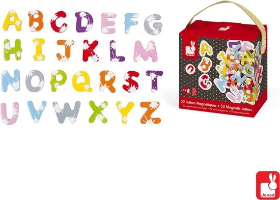 Janod Magneten - 52 Magnetische Letters Splash - Afbeelding 5