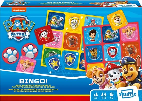 Shuffle Paw Patrol Junior - Bingo - Spannend Bingospel Met Het Paw Patrol-Team - Afbeelding 3