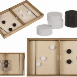 Merkloos Sjoelbak - Sling Puck Houten Bordspel