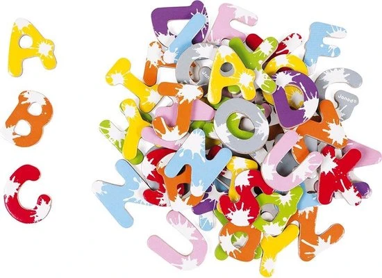 Janod Magneten - 52 Magnetische Letters Splash