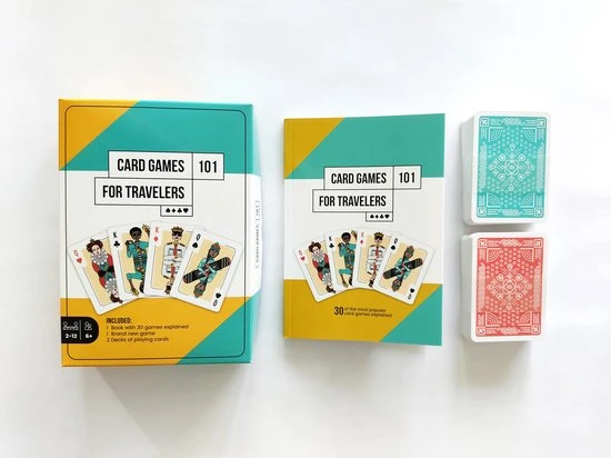 CardGames101 Card Games For Travelers - Engels Boek En Speelkaarten - Reisspellen - Kaartspellen - Reizigerseditie - Educatieve Spellen - Kaartspellen Voor Volwassenen - Afbeelding 6