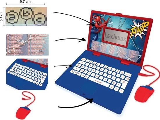 Lexibook Spidermanl® Educational Laptop – 124 Activities (Frans/Engels) - Afbeelding 6