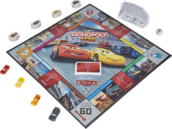 Monopoly Junior Cars 3 - Kinderspel - Afbeelding 13