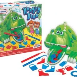 Grafix Hongerige Dino - Kinderspel - Actiespel | Probeer Zoveel Mogelijk Uit De Bek Van De Dino Te Vissen