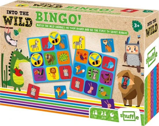 Shuffle - Into The Wild - Bingo - Dieren - Bingospel Voor Peuters - Stimuleer Coördinatie En Sociale Vaardigheden - Afbeelding 10
