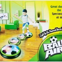 Merkloos FanFix - Air Voetbal - LED Verlichting - Leer Voetballen - Stootranden - Motoriek Verbeteren