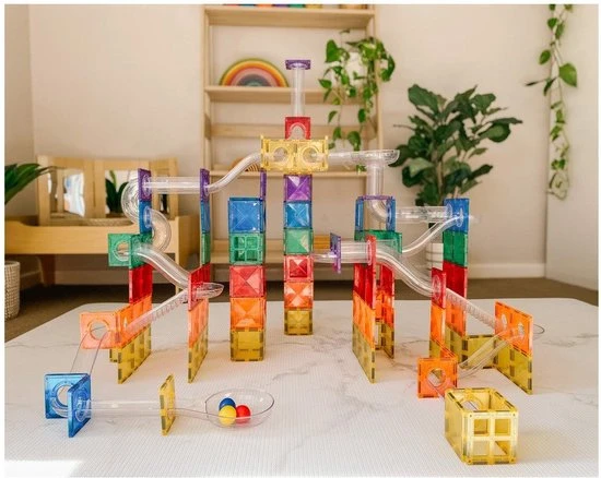 Connetix Tiles Connetix - Starter Pack 62 Stuks - Magnetisch Constructiespeelgoed - Afbeelding 3