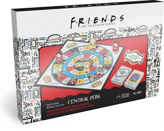 Warner Bros. Entertainment Friends - Race Naar Central Perk - Friends Tv Serie - Trivia - Bordspel - Familiespel - Afbeelding 13