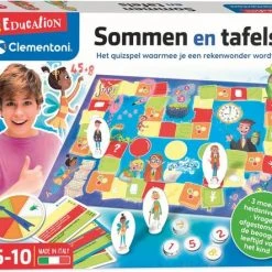 Clementoni Klassieke Educatieve Spellen - Sommen En Tafels, Educatief Spel, 6-10 Jaar - 56046