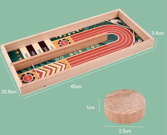 Nixnix - Slingshot Curling - Sjoelspel - Hockeyshots - Sjoel Battle - Speelgoed - Afbeelding 5