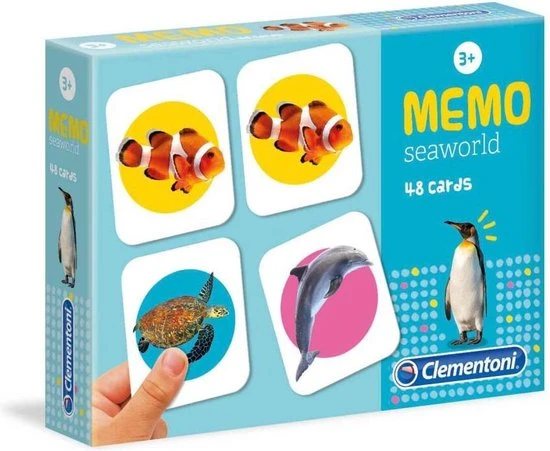 Clementoni Memory-spel Waterwereld Junior 48-delig - Afbeelding 3